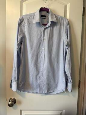 BOSS Hugo Boss Regular Fit Striped Dress Shirt Size 15 32/33